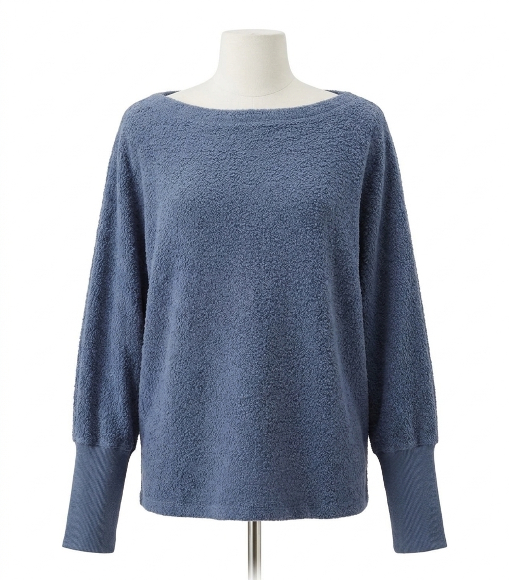 NEW STATESIDE women's sherpa off shoulder top in infinity